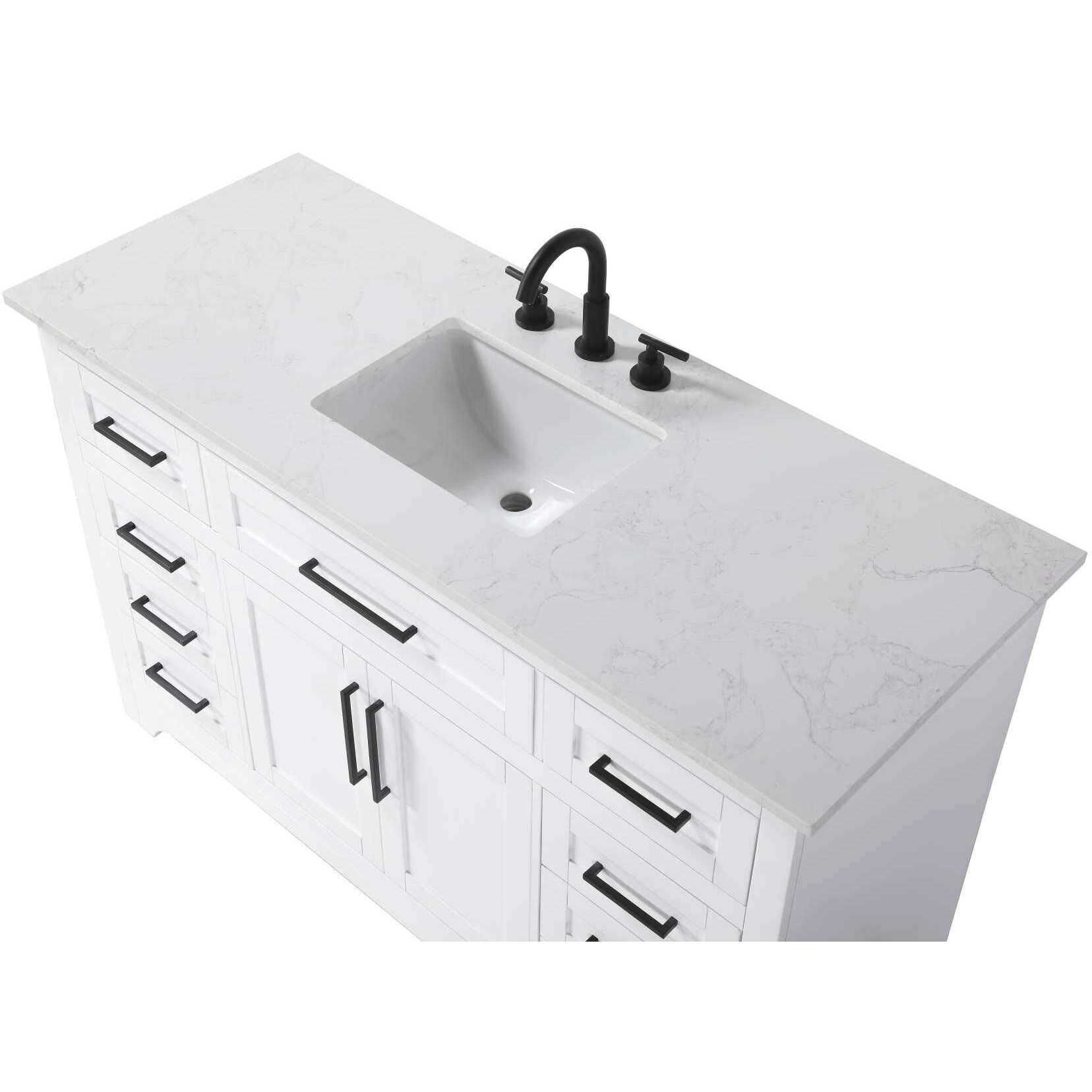 Remington 54 X 35 inch White Bathroom Vanity Cabinet