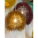 Urchin 1 Light 9 inch Gold Mini Pendant Ceiling Light, Gold Metal