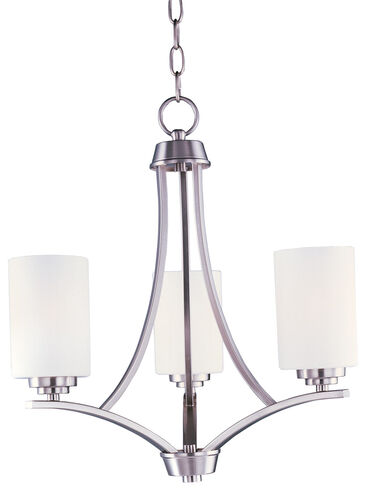 Deven 3 Light 18 inch Satin Nickel Mini Chandelier Ceiling Light