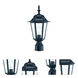 Camelot 1 Light 17 inch Matte Black Exterior Post Mount Light
