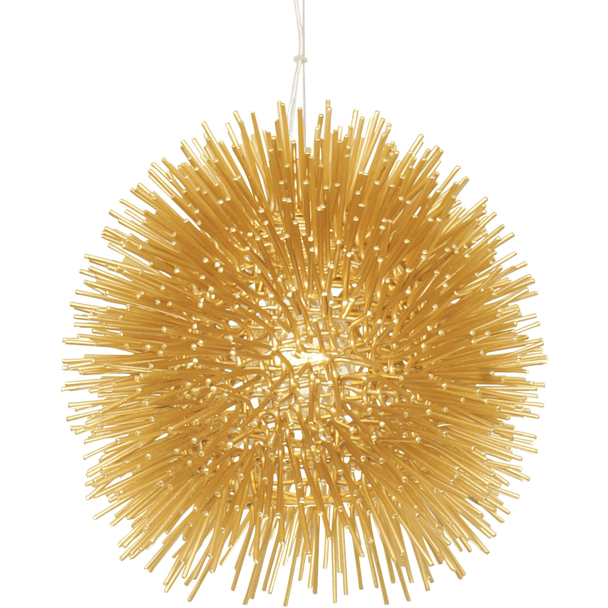 Urchin 1 Light 9 inch Gold Mini Pendant Ceiling Light