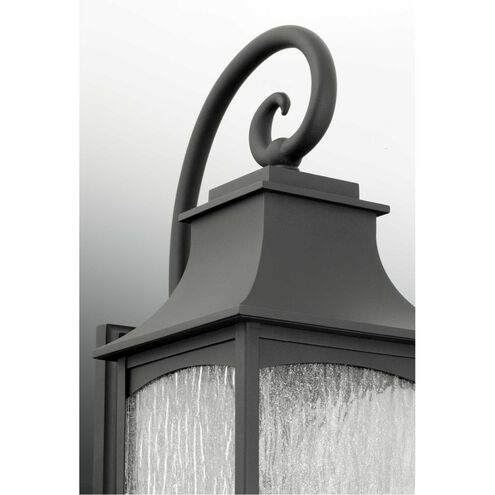 Maison 3 Light 24 inch Textured Black Outdoor Wall Lantern, Large