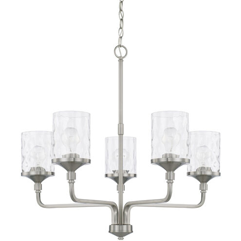 Colton 5 Light 28 inch Brushed Nickel Chandelier Ceiling Light