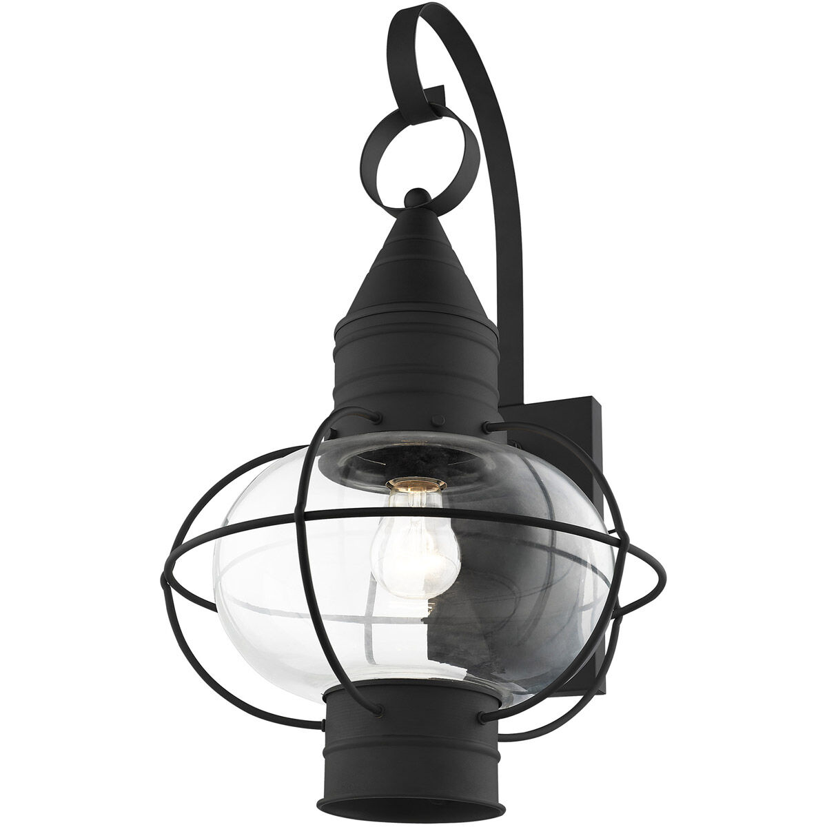 Newburyport 1 Light 21 inch Black Outdoor Wall Lantern