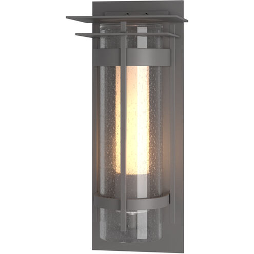 Torch 1 Light 20.3 inch Coastal Burnished Steel Outdoor Sconce, Large