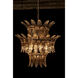 King 4 Light 29 inch Antique Brass Chandelier Ceiling Light