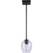 Madison 1 Light 6 inch Black Pendant Light Ceiling Light