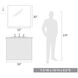 Orwell 1 Light 9 inch Brushed Champagne Bronze Bath Vanity Wall Light in Clear Glass