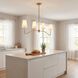 Modern 4 Light 40 inch Natural Brass Linear Chandelier Ceiling Light