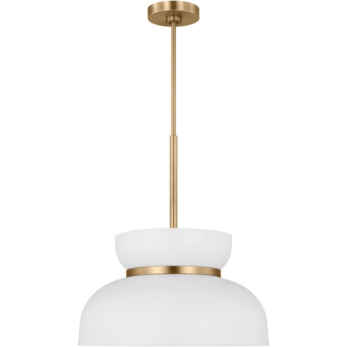 Drew & Jonathan Pemberton 1 Light 12 inch Matte White Pendant Ceiling Light