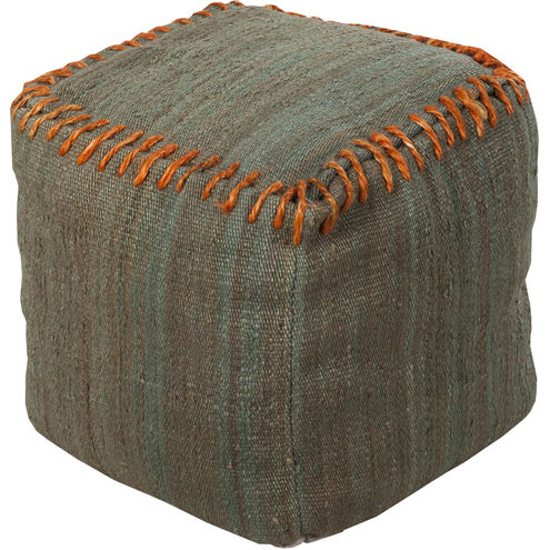 Woodstock 18 inch Dusty Sage Pouf, Cube