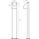Shear 12V 9 watt Textured Gray Bollard