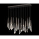 Beyond Solitude LED 40 inch Antique Nickel Multi-Light Pendant Ceiling Light, Square Canopy