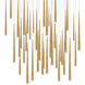 Cascade 41 Light 36 inch Aged Brass Multi-Light Pendant Ceiling Light
