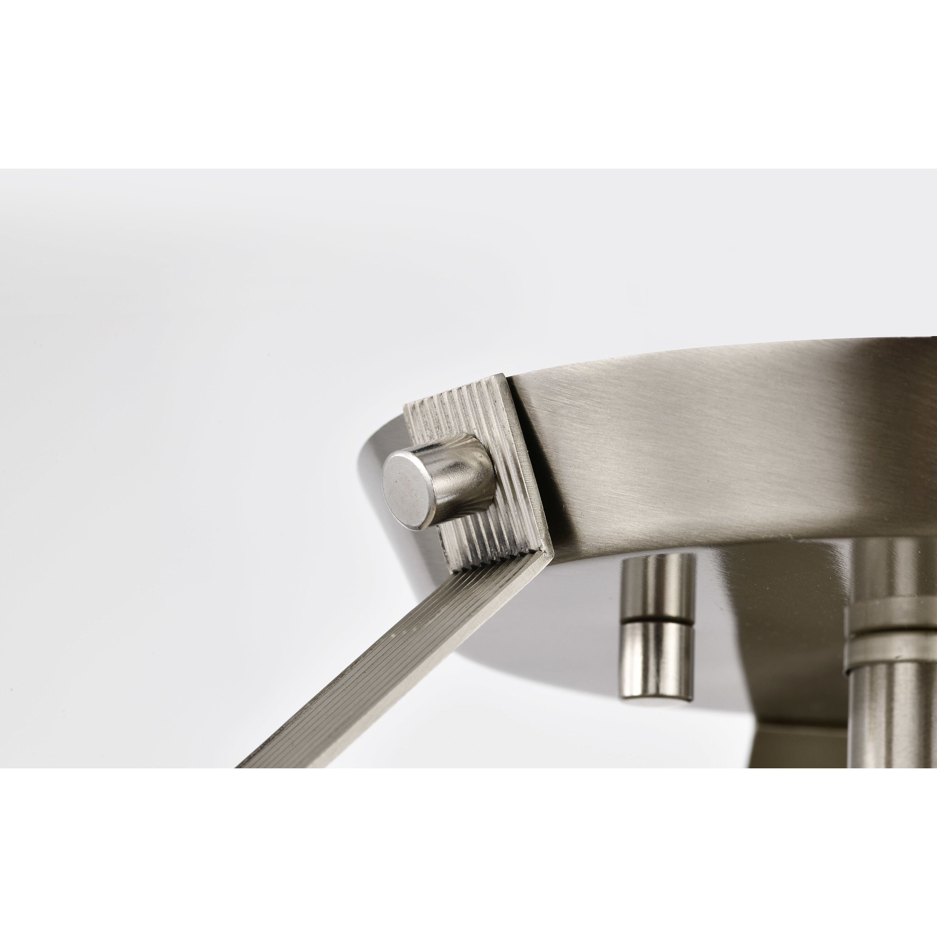 Rowen 3 Light 14.63 inch Brushed Nickel Semi Flush Mount Ceiling Light