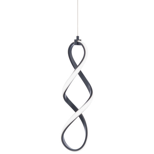 Interlace LED 5.13 inch Black Mini-Pendant Ceiling Light, dweLED