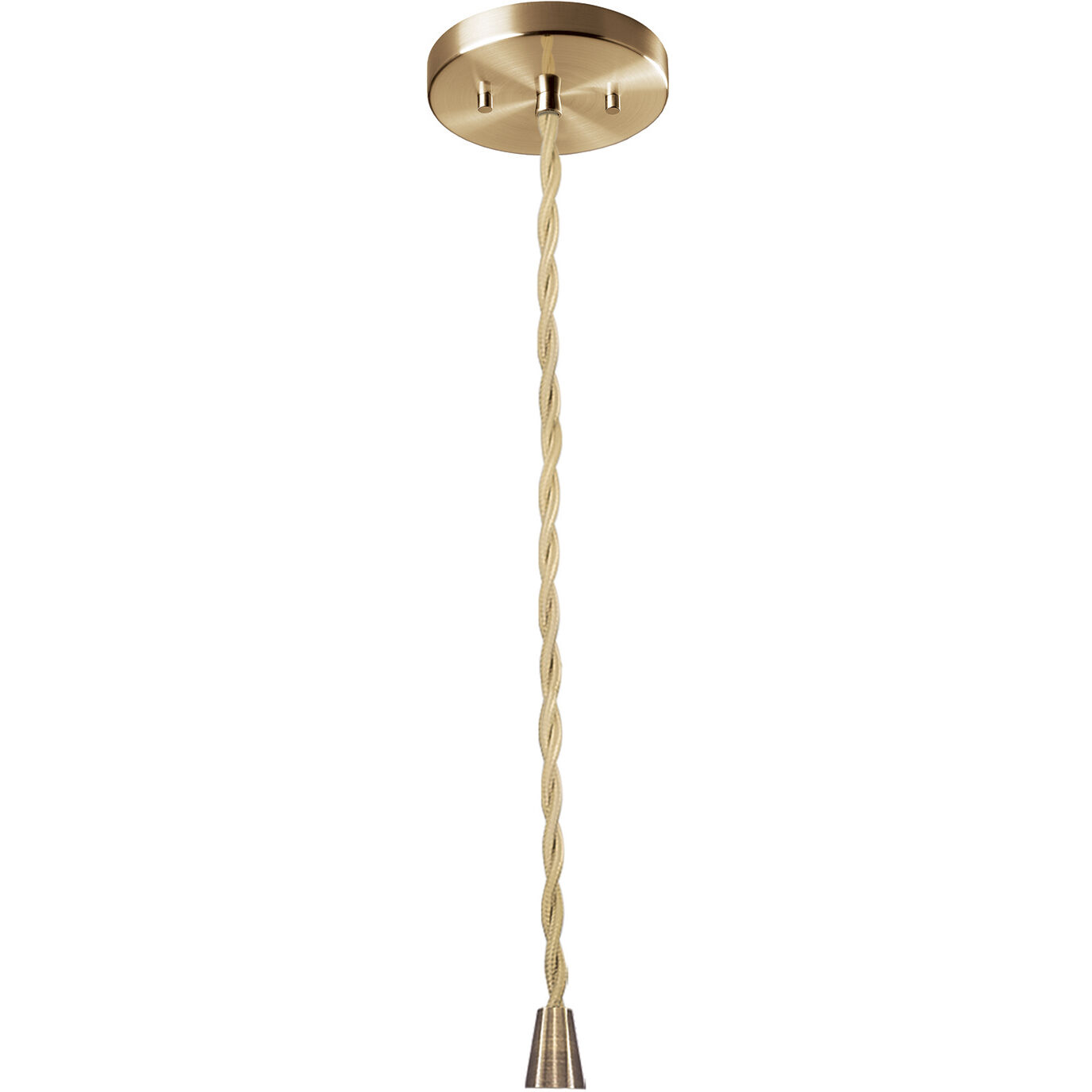 Radiance Collection - Pleated Tier Pendant Ceiling Light in Brushed Brass, Replaceable Bulb, Beige Twist Cord, Gloss White, 14.5W x 5.25H, Form+Finish+Function