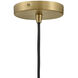 Lou LED 14 inch Black Pendant Ceiling Light