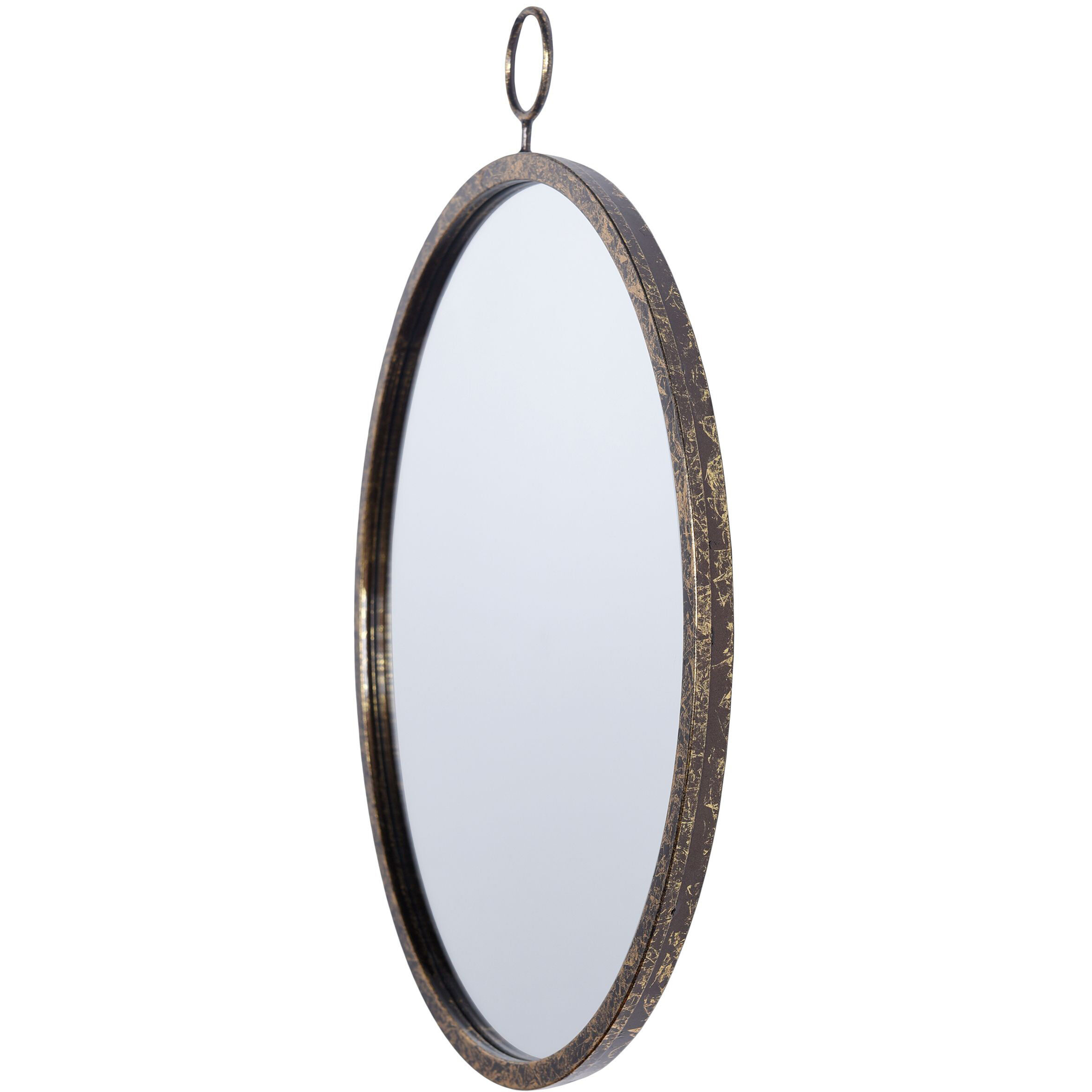 Haile 20 X 17 inch Antique Gold, Clear Mirror