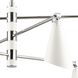 Luca 6 Light 36 inch Polished Chrome with White Chandelier Ceiling Light