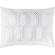 Empire 26 X 20 inch White, Light Gray Standard Sham