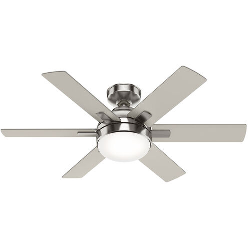 Hardaway 44 inch Brushed Nickel with Matte Nickel Blades Ceiling Fan