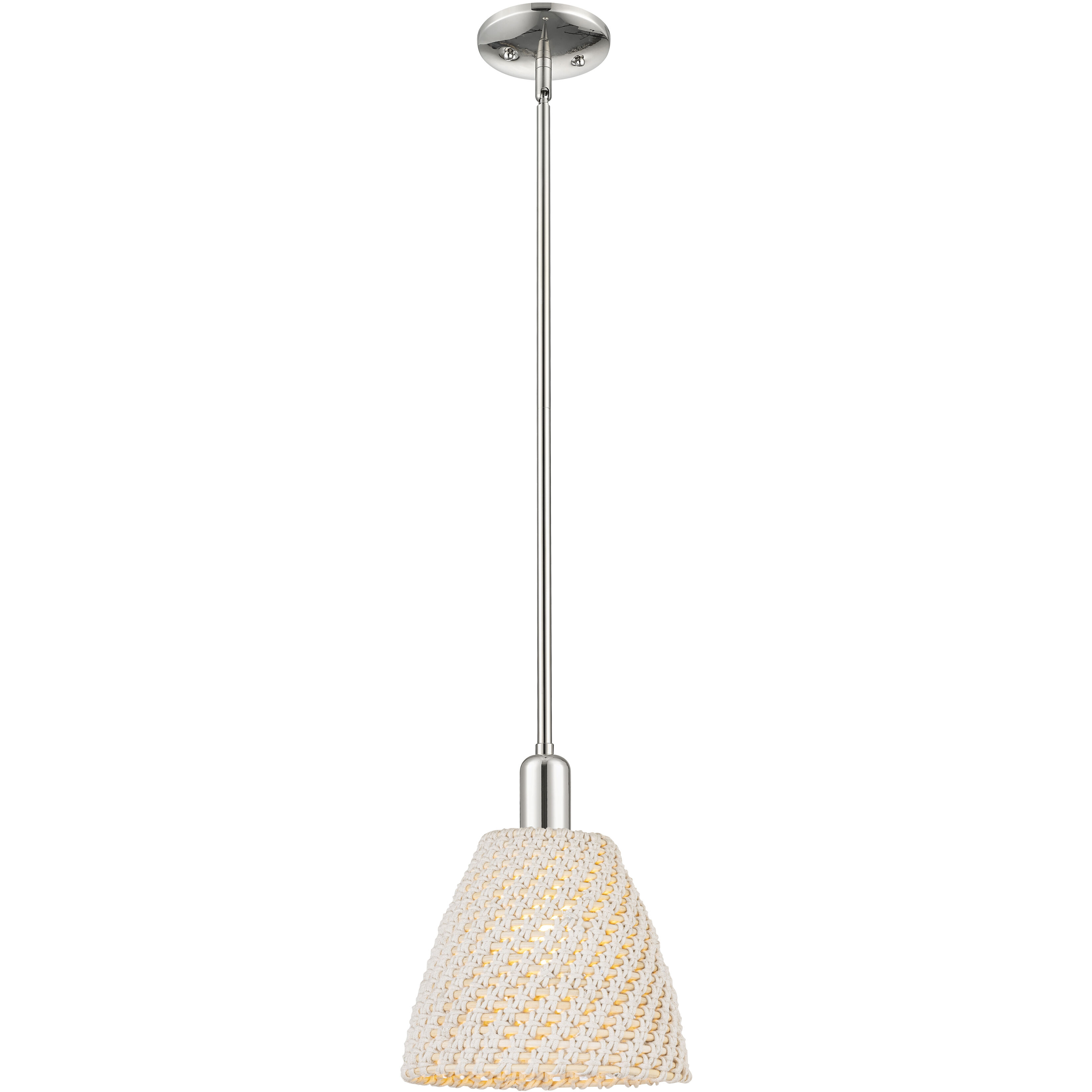 Natural Ballston Dome 1 Light 9 inch Polished Nickel Mini Pendant Ceiling Light