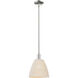 Natural Ballston Dome 1 Light 9 inch Polished Nickel Mini Pendant Ceiling Light