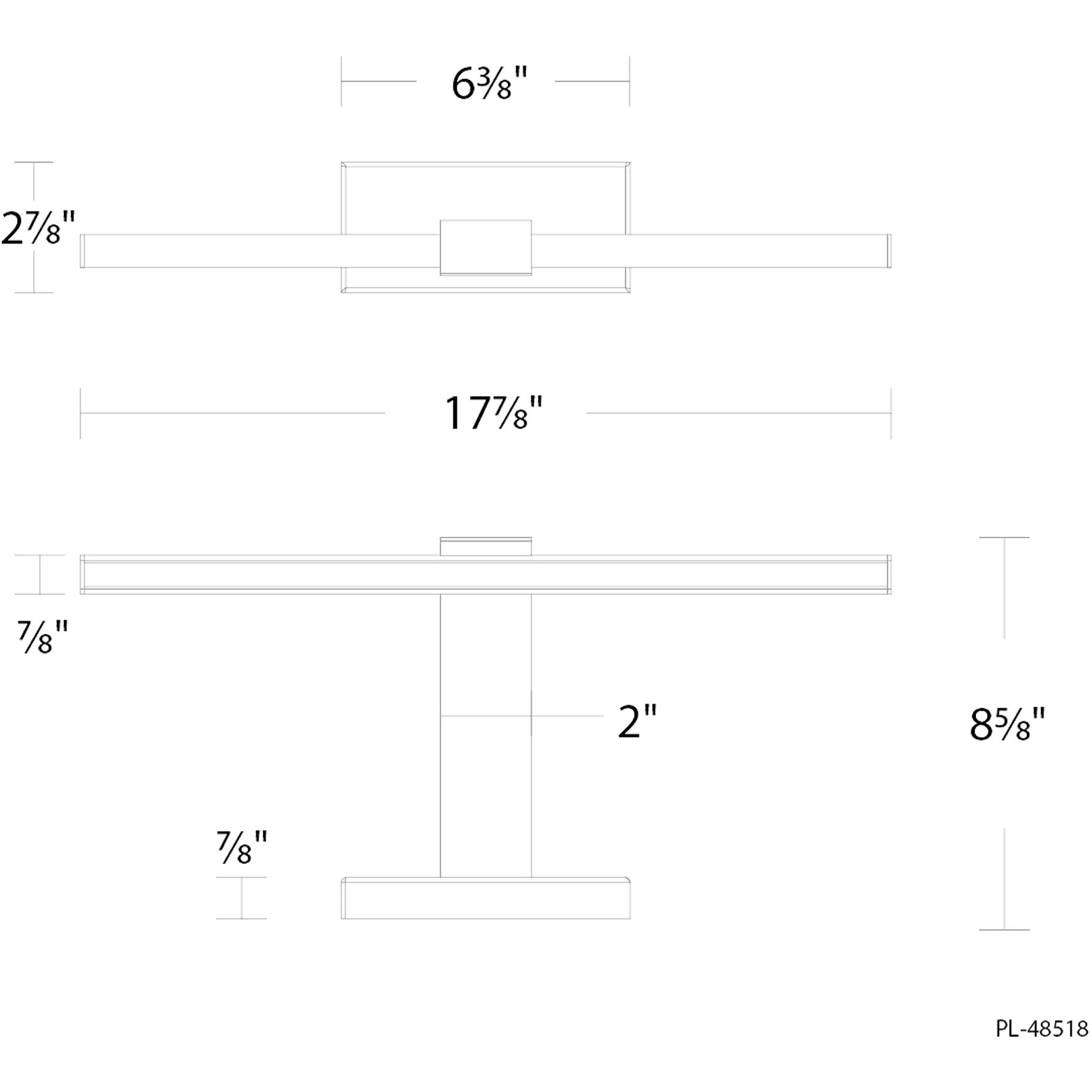 Inlet Indoor Wall Lighting in 3000K, Aged Brass
