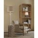 Geo 13.5 inch 60 watt Black and White and Natural Table Lamp Portable Light