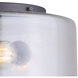 Madison 3 Light 13 inch Oil Rubbed Bronze Semi-Flush Ceiling Light
