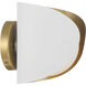 Flare 1 Light 8.5 inch Sand White Vanity Light Wall Light