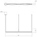Ola LED 55 inch Satin White Pendant Ceiling Light 