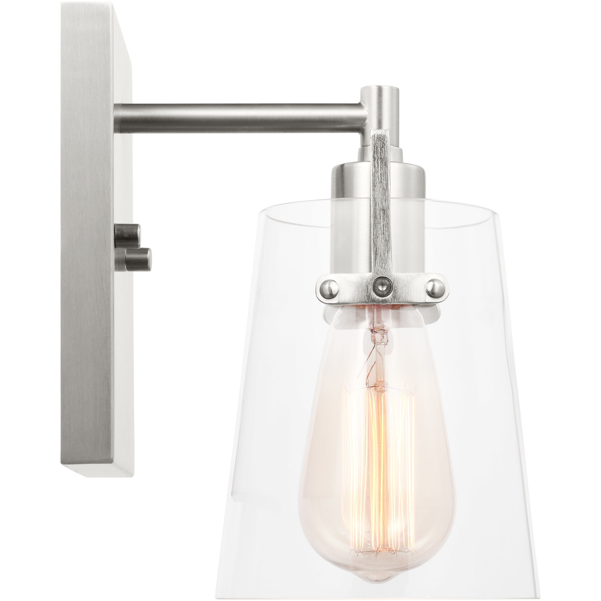 Drew & Jonathan Crofton 1 Light 5.25 inch Brushed Steel Sconce Wall Light