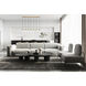 Fontaine Linear Chandelier Ceiling Light in Rubbed Brass