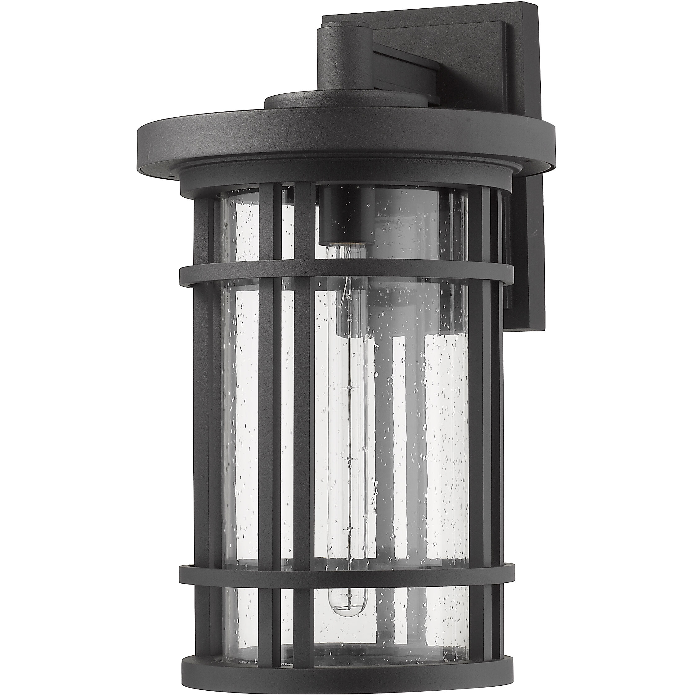 Jordan 1 Light 20 inch Black Outdoor Wall Light