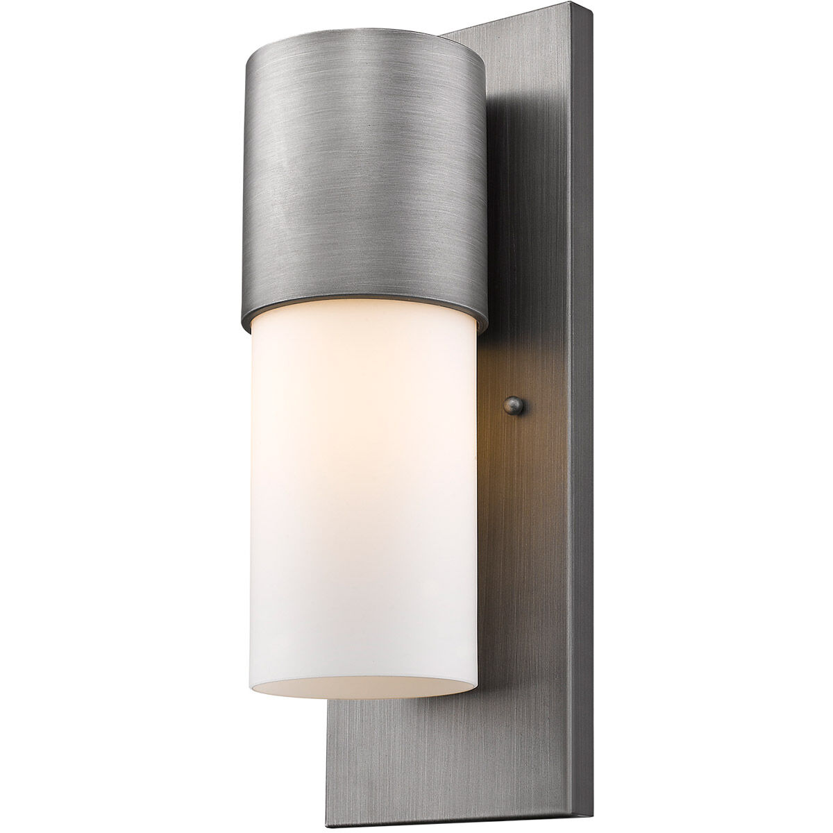 Cooper 1 Light 16 inch Matte Nickel Exterior Wall Mount
