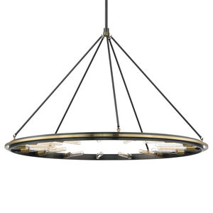 Chambers 15 Light 58.25 inch Aged Old Bronze Pendant Ceiling Light