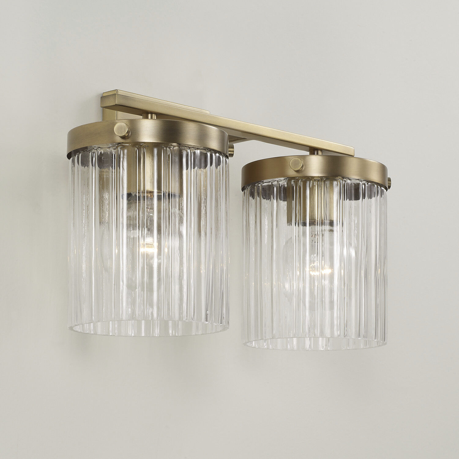 Vaughn 2 Light 14.5 inch Aged Brass Vanity Light Wall Light