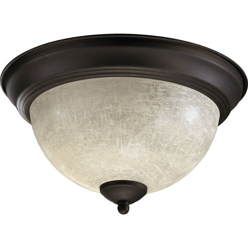 Fort Worth 2 Light 11 inch Oiled Bronze Flush Mount Ceiling Light