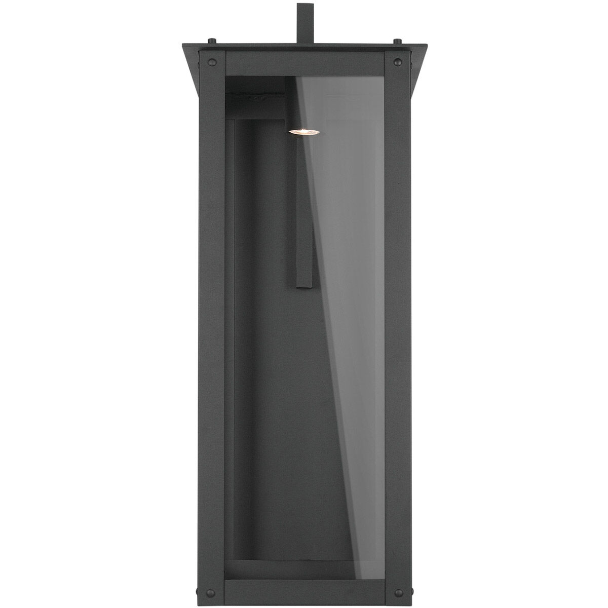 Hunt LED 36 inch Black Outdoor Wall Lantern