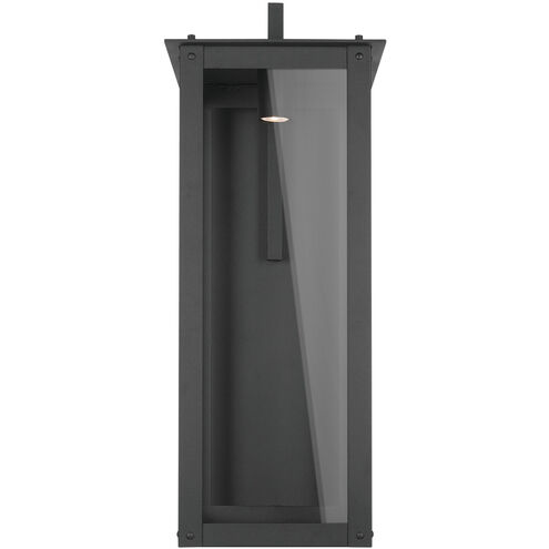 Hunt LED 36 inch Black Outdoor Wall Lantern
