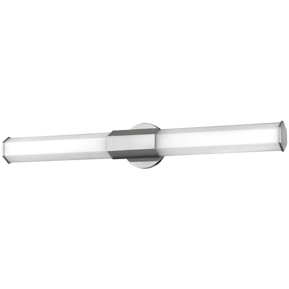 Facet LED 32 inch Polished Nickel Vanity Light Wall Light, Vertical