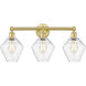 Cindyrella 3 Light 26 inch Satin Gold Bath Vanity Light Wall Light in Seedy