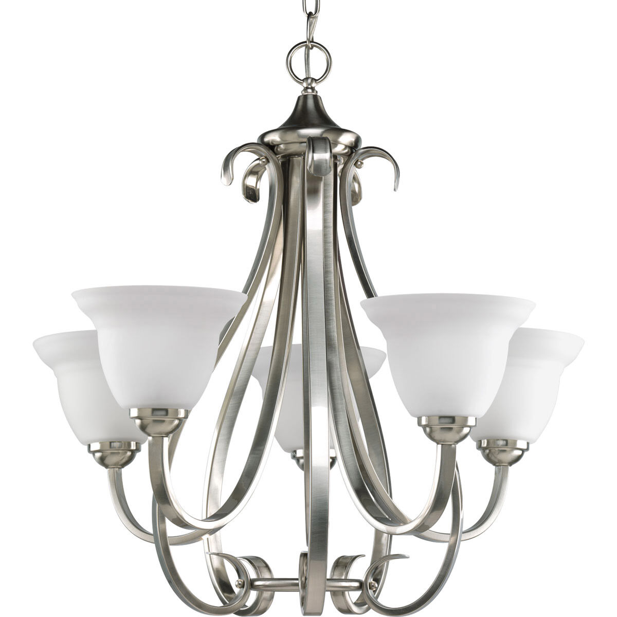 Brushed nickel store chandelier lowes
