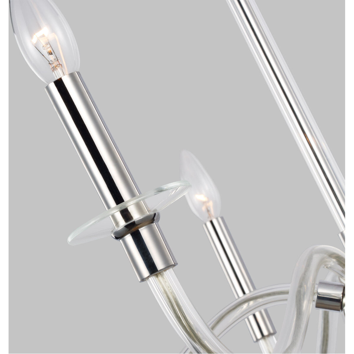 C&M by Chapman & Myers Hanover 5 Light 31.88 inch Polished Nickel Chandelier Ceiling Light