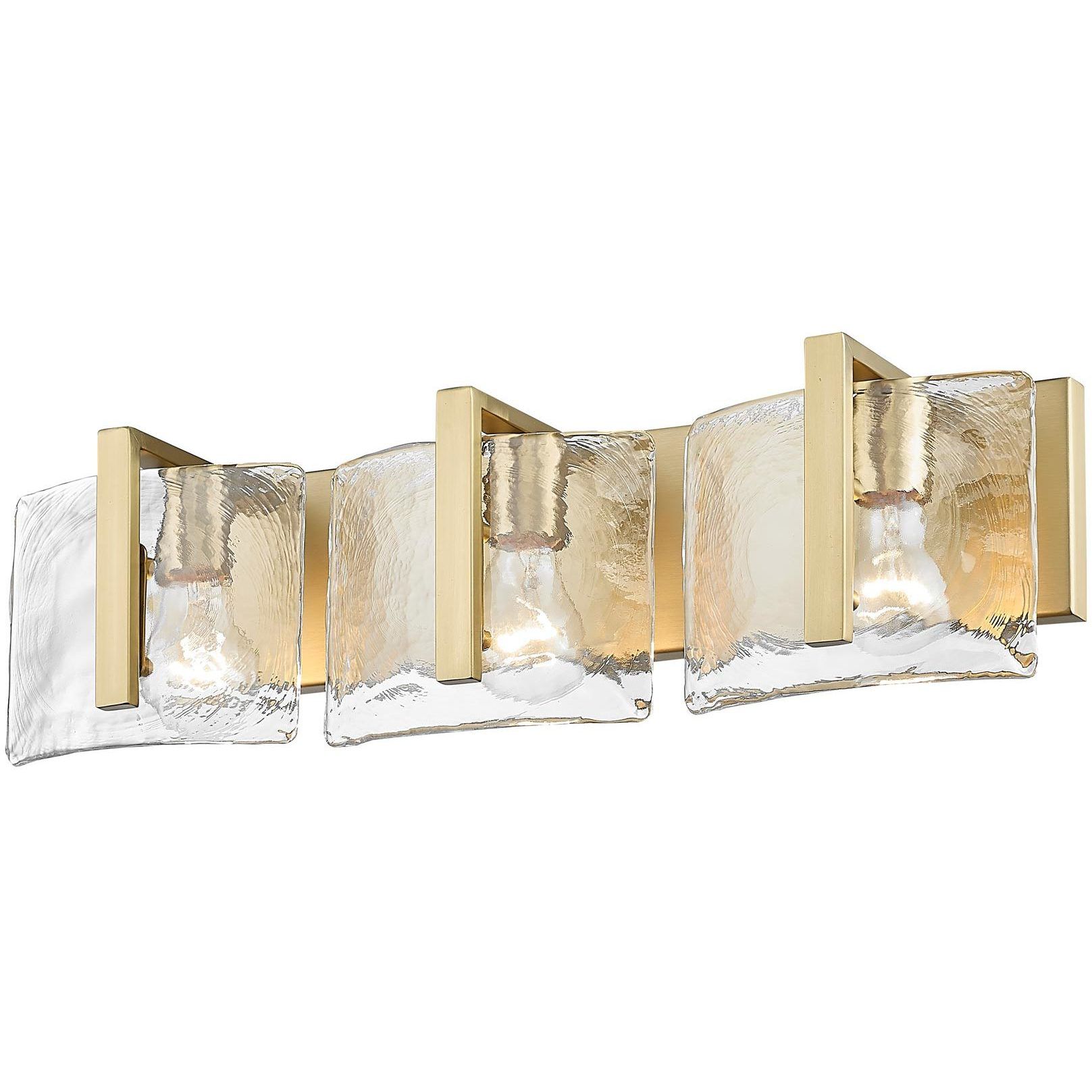 Aenon Vanity Wall Light in Brushed Champagne Brass