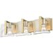 Aenon Vanity Wall Light in Brushed Champagne Brass