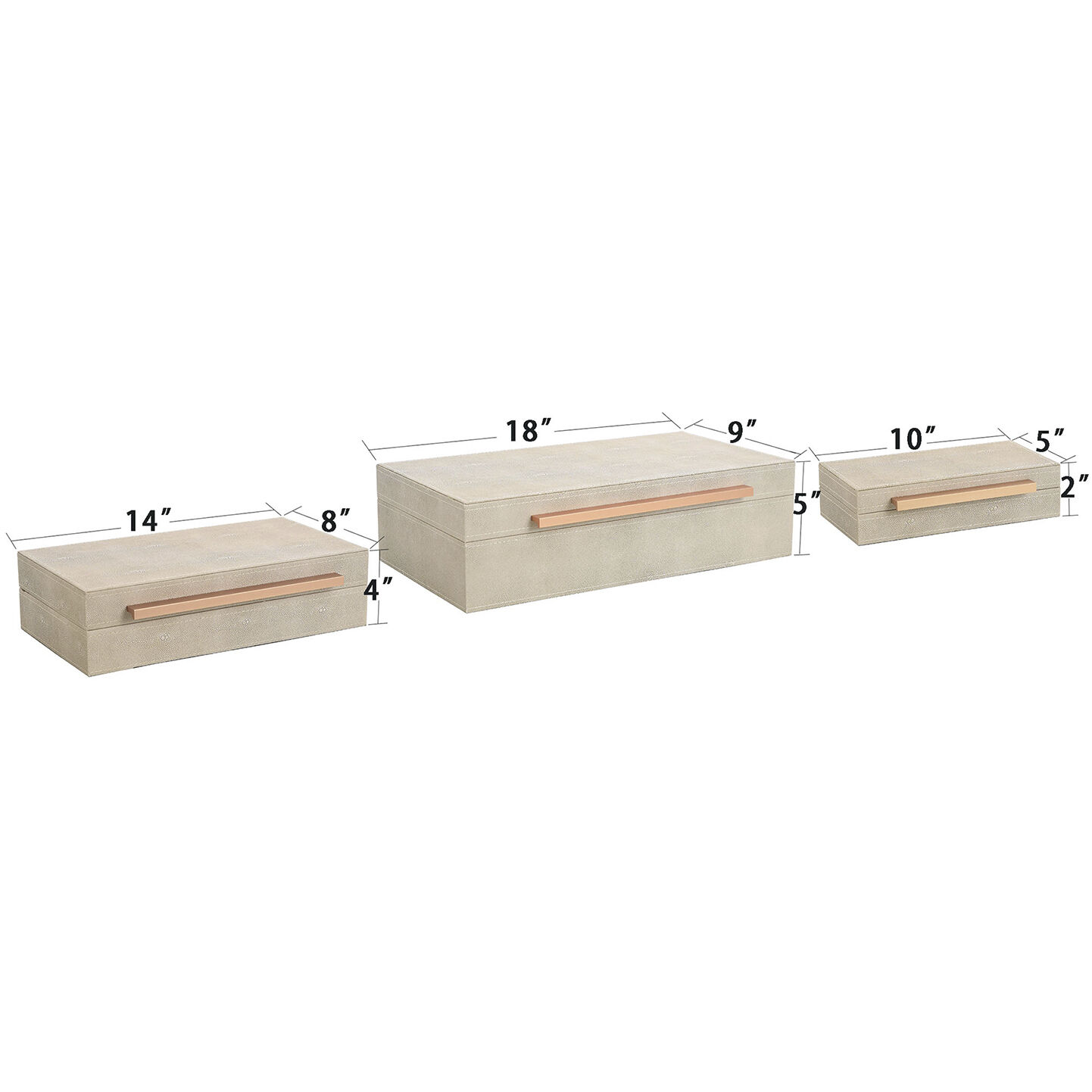 Cameron Taupe Accessory Box Set