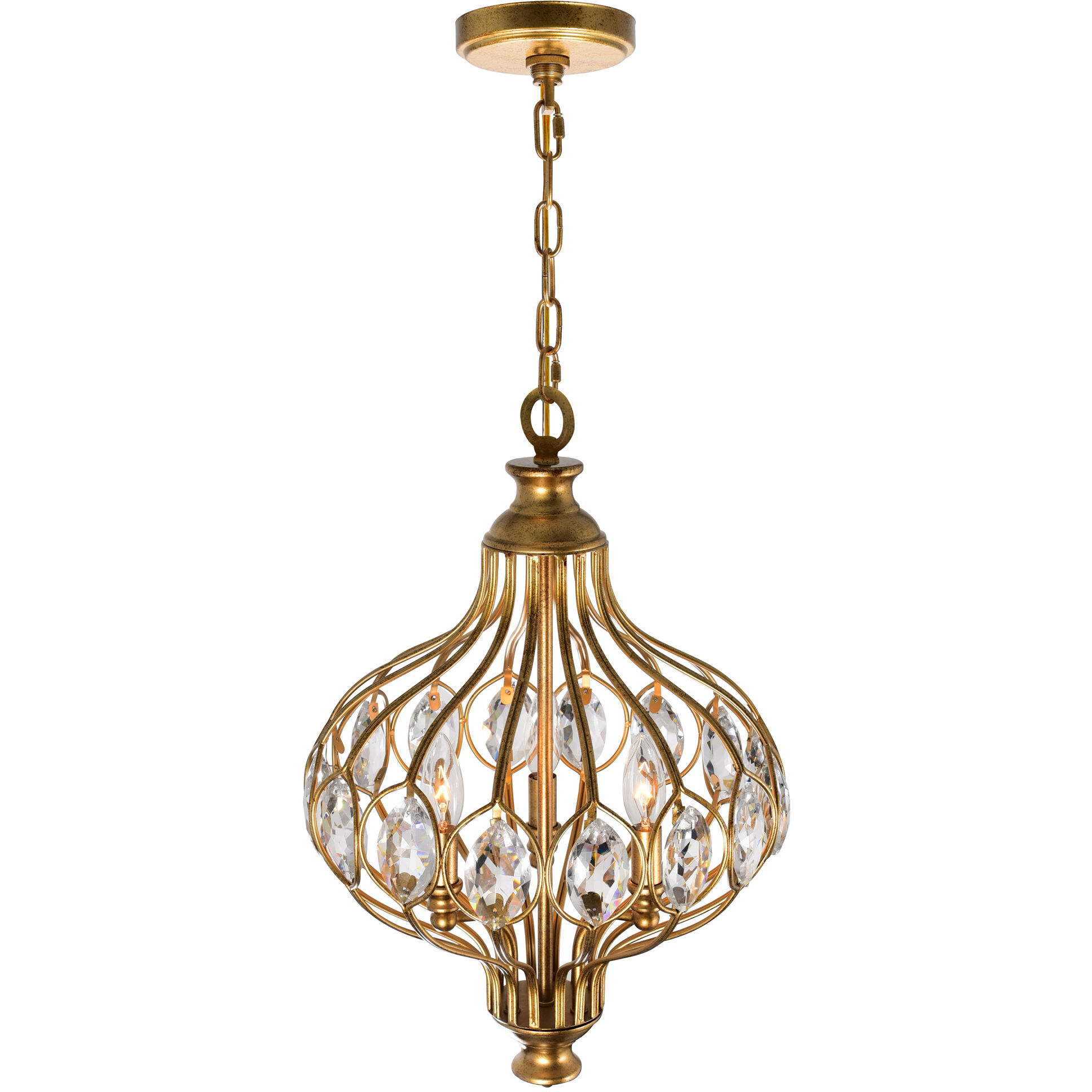 Altair 3 Light 14 inch Antique Bronze Chandelier Ceiling Light